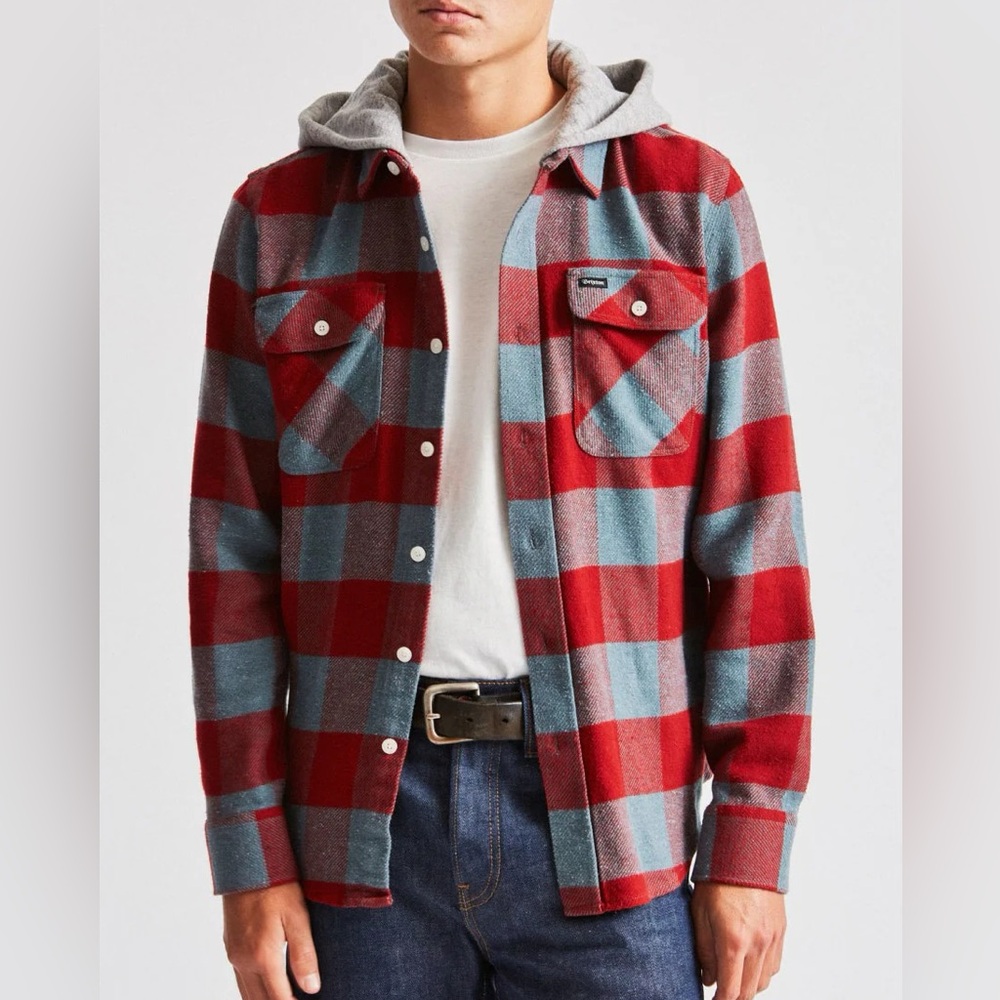 Brixton Bowery Hooded Flannel